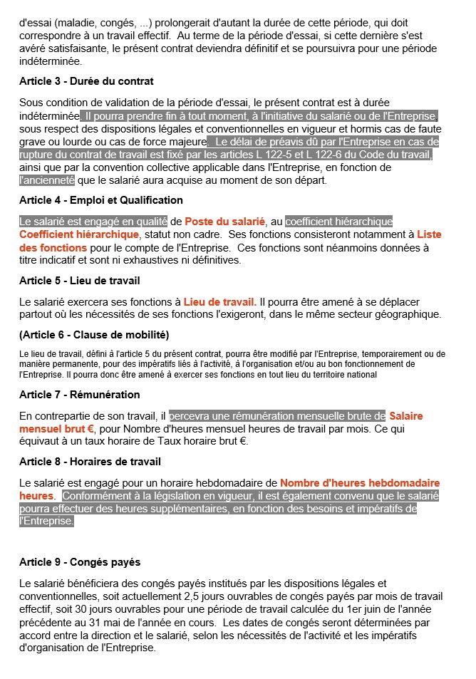 Votre Contrat De Travail UNSA FESSAD Services Activit s Diverses Votre Contrat De Travail UNSA FESSAD Services Activit s Diverses